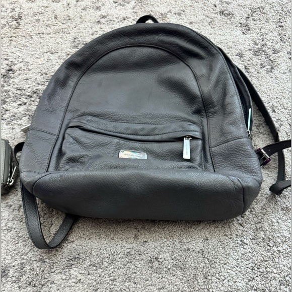 Michael Kors Leather Backpack + Wallet Set Gray main image 5